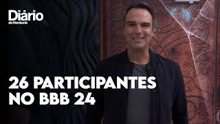 BBB 24 reality terá 26 participantes nesta edição [upl. by Edlihtam]