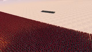 100 MODERN SOLDIERS vs 20000 SPARTANS  Ultimate Epic Battle Simulator [upl. by Ayotl]