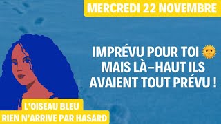 IMPRÉVU POUR TOI 🌞 MAIS LÀHAUT ILS AVAIENT TOUT PRÉVU  Tirage du 22 novembre 🌞 [upl. by Anot717]