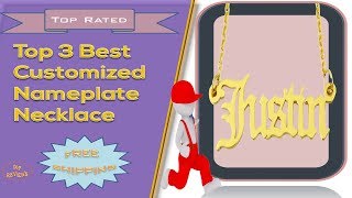 Top 3 Best Customized Nameplate Necklace Review  Personalized Name Necklace [upl. by Weeks]