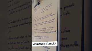 Demande demploi  طلب عمل بالفرنسية [upl. by Nyladgam909]