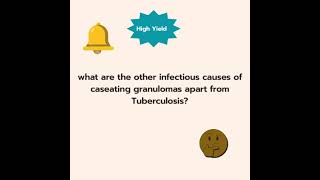 Caseating Granuloma Infectious Causes usmle meded medstudent [upl. by Atiekan]