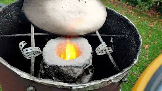 Raketenofen DIY  mobile Outdoor Heizung on Fire Ton Perlite Steinwolle Teil2 [upl. by Wj]