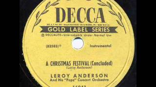 Leroy Anderson amp His quotPopsquot Concert Orchestra  quotA Christmas Festivalquot [upl. by Wallie981]