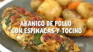 Pollo con Espinacas y Tocino ¡La Combinación Perfecta y Deliciosa que debes probar [upl. by Cindra462]