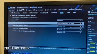 How to Enable UEFI Boot in ASUS Mother Board  CSM Compatibility Support Module [upl. by Lanny]