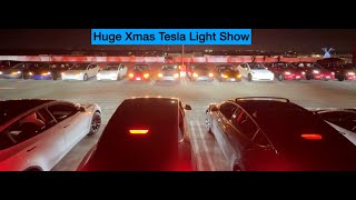 Tesla Christmas Light Show 2024 [upl. by Dnomsad]