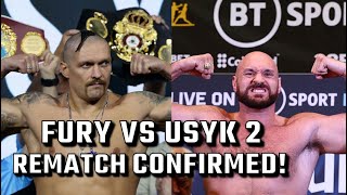 TYSON FURY VS USYK 2 REMATCH CONFIRMED  tysonfury boxing sports subscribe shorts short [upl. by Flossi]