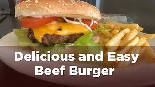 Beef burgers recipe Beef Burger at home [upl. by Oap17]