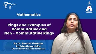 Definition and Examples if Rings amp Examples of Commutative amp NonCommutative Rings  S Chand Academy [upl. by Kcirevam705]