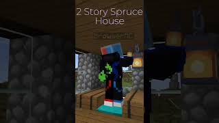 Spruce House Build minecraft [upl. by Nnasus]