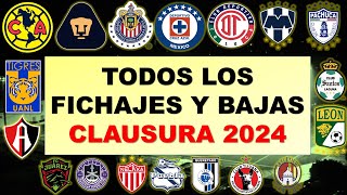 LAS ÚLTIMAS ALTAS Y BAJAS DE LA LIGA MX 2024 🔥FICHAJES 🔥 FUTBOL ESTUFA 🔥 CLAUSURA 2024 🔥 ligamx [upl. by Enihpets]