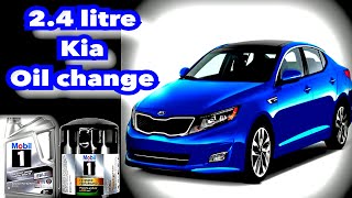 Kia Optima Kia Sportage 24 oil change 24 litre Kia oil change [upl. by Searby]