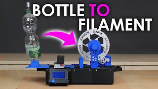 PET Bottle Recycling Waste to 3D Printing Filament [upl. by Oirasec711]