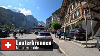 ðŸ‡¨ðŸ‡­ Switzerland Lauterbrunnen Motorcycle Ride [upl. by Neysa713]