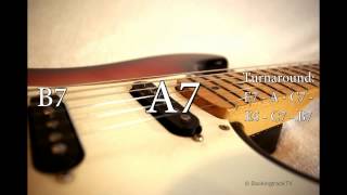 Blues Shuffle Guitar Backing Track in E [upl. by Nofets]