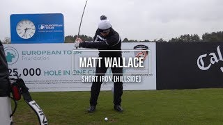 Matt Wallace golf swing  short Iron faceon Betfred British Masters Hillside May 2019 [upl. by Liggett679]