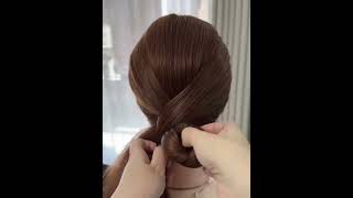 Trending Hair Bun Styling hairstyle haircare makeuptutorial LuxyHair DenitslavaMakeup [upl. by Kentiggerma]