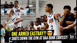 Hansel Emmanuel One Arm EASTBAY Shuts Gym Down Under Armour Dunk Contest Highlights [upl. by Noraed]