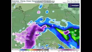 Śnieżyca nad Polską Prognozy opadów [upl. by Breh]