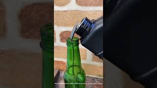 When adding engine oil outdoors without a funnel you can use a spoon instead [upl. by Yelrahs]