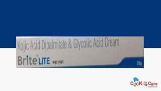 Britelite Cream For Hyper pigmentation On ClickOnCare [upl. by Thedrick]