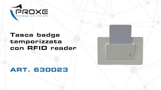 Tasta badge temporizzata con RFID reader  ART 630023 [upl. by Marys]