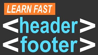 HTML header amp footer Tags Tutorial Semantic Elements Easy Guide for Beginners [upl. by Ikuy611]