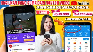 NONTON VIDEO YOUTUBE DIBAYAR SALDO DANA  CARA DAPAT UANG DARI INTERNET 2024 [upl. by Adnawot]