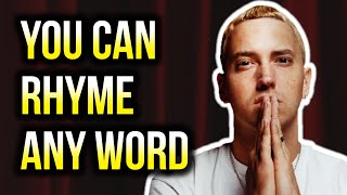 How To Rhyme Any Word In 10 Steps How To Rhyme In Rap [upl. by Sladen811]