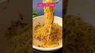 aglio e olio maggi recipeaglioolio maggilover maggi youtubeshorts food [upl. by Kalina]