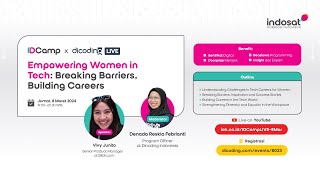 IDCamp x Dicoding Live 6  Empowering Women in Tech Breaking Barriers Building Careers [upl. by Millburn75]