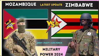 Mozambique vs Zimbabwe Military Power 2024  Zimbabwe Mozambique Military Power Comparison 2024 [upl. by Attaynik]