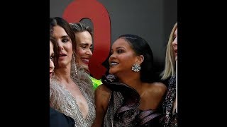 Oceans 8 Premiere 2018 Rihanna and Sarah Paulson [upl. by Nroht]