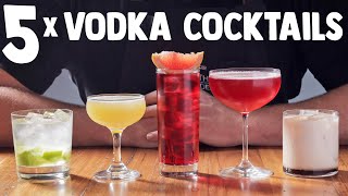 5 x Easy Vodka Cocktails part 1 [upl. by Giorgio]