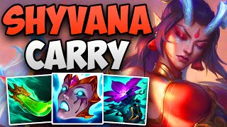 CHALLENGER JUNGLER SOLO CARRIES WITH SHYVANA  CHALLENGER SHYVANA JUNGLE GAMEPLAY  Patch 143 S14 [upl. by Phelia]