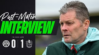 PostMatch Interview  Cotterill after Sutton defeat [upl. by Lisan]