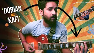 Playing The Dorian Scale On Guitar  KAFI THAAT   Modes [upl. by Inavoj166]