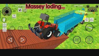 Drive Massey Ferguson 9500 Loding💥💥💥 Mahindra Truck 🚛🚒🚛💥💥💥 [upl. by Haraj348]