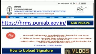 Acr 202324  How to Upload Signature on iHRMS  Resize Signature [upl. by Eirased]