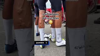 😳Les jambes effrayantes dEnric Mas shorts cycling [upl. by Nylodnewg]