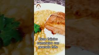 Así de fácil es como hago unos ricos frijoles y pescado frito [upl. by Boardman]