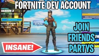 How To Get A Fortnite INGAME Dev Account In Chapter 4 Every Skin FREE [upl. by Ecinerev]