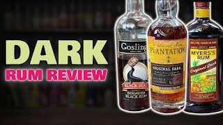 DARK RUM Comparison  Plantation vs Goslings vs Myers RUM REVIEW [upl. by Nida135]