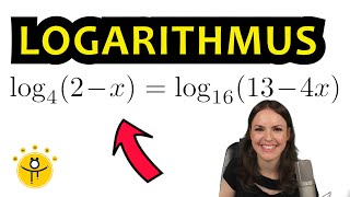 Logarithmusgleichung lösen – LOGARITHMUS Gleichung nach x auflösen Basiswechsel [upl. by Maker154]