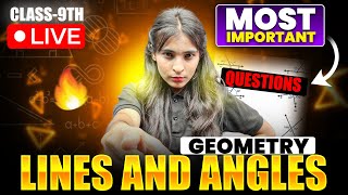 Lines amp Angles Geometry  Most Important Question🔥  Class 9th  Shikha Handa [upl. by Iahc]