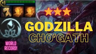 World Record Godzilla ChoGath  TFT Set 95  Dragstayger [upl. by Benildis]