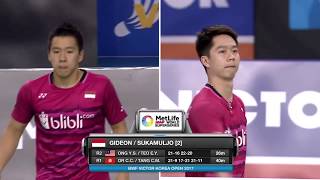 Victor Korea Open 2017  Badminton QF M4MD  LiuZhang vs GidSuk [upl. by Adnilrem]