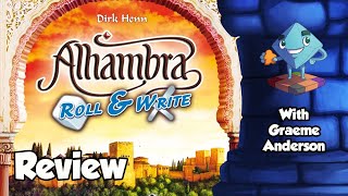 Alhambra Roll and Write Review  With Graeme Anderson [upl. by Arodnahs]