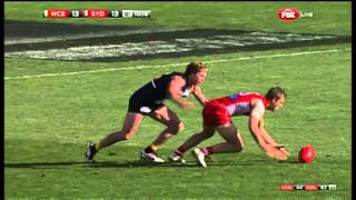 Hard running Hannebery  AFL [upl. by Farhi555]